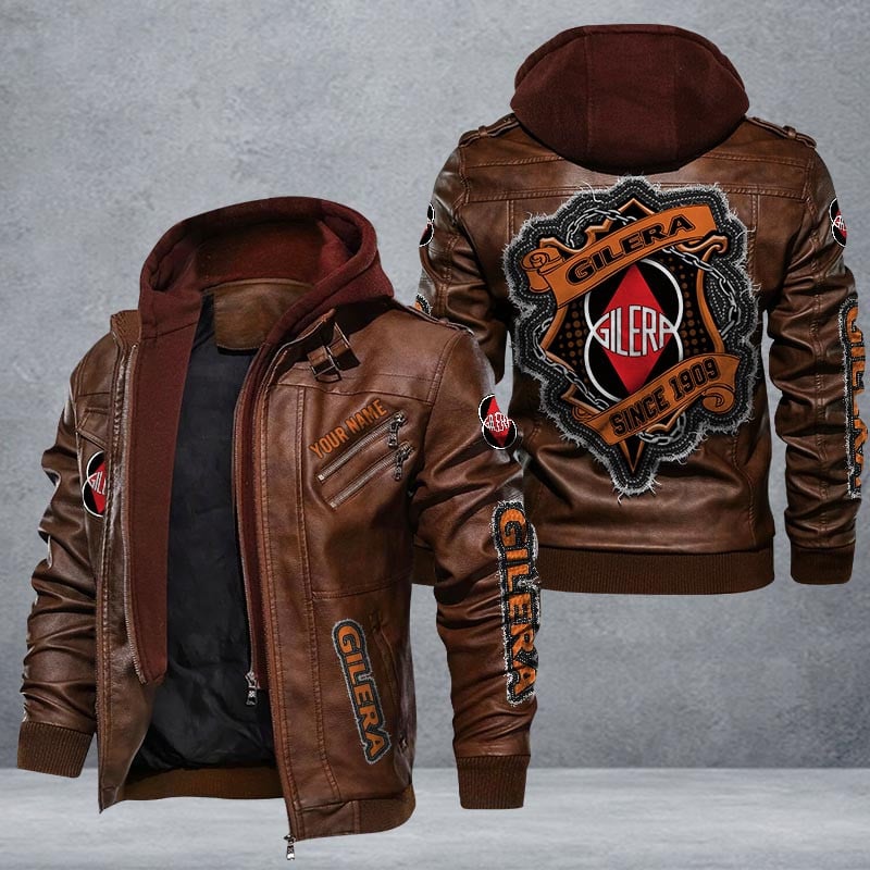 Gilera Leather Jacket Multicolor