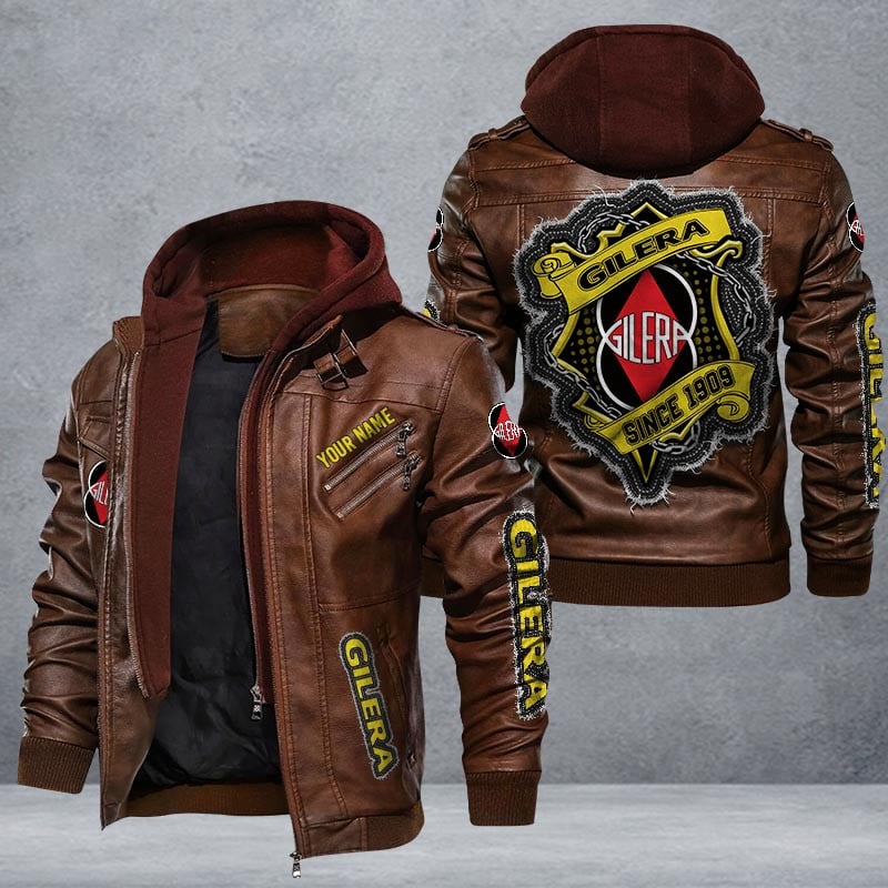Gilera Leather Jacket Multicolor