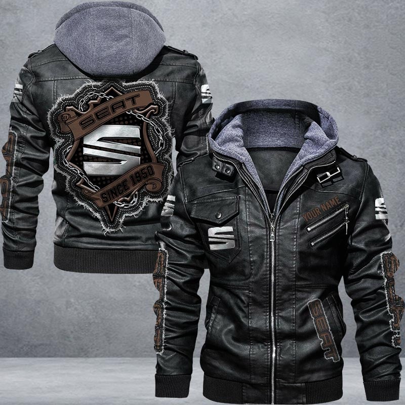 Seat Leather Jacket Multicolor