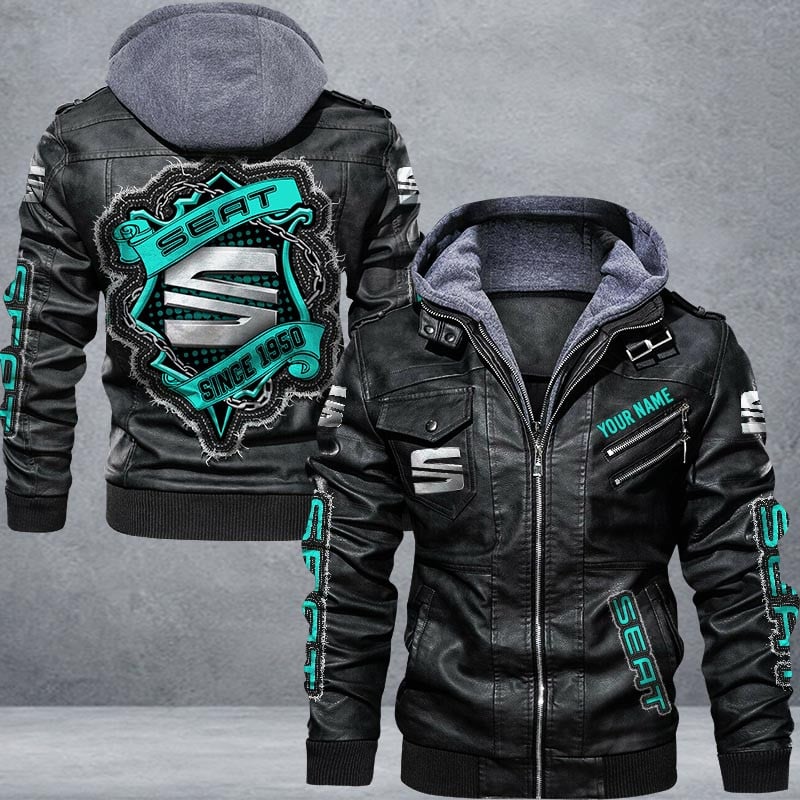 Seat Leather Jacket Multicolor