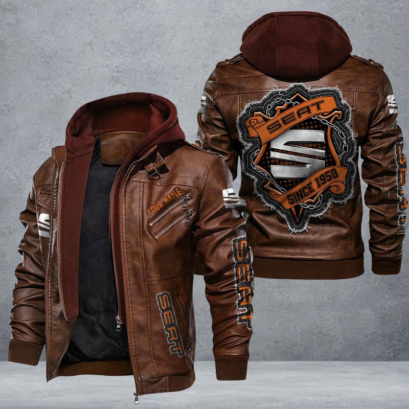 Seat Leather Jacket Multicolor