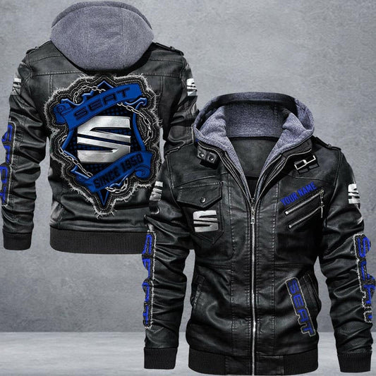 Seat Leather Jacket Multicolor