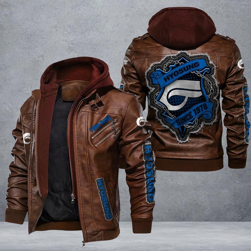 Hyosung Leather Jacket Multicolor