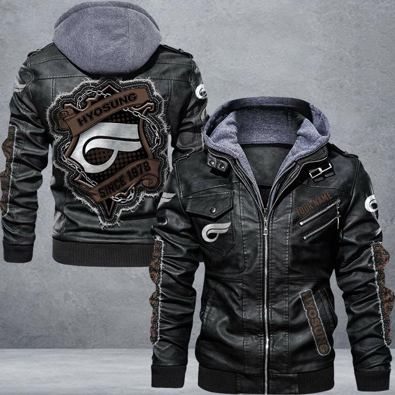 Hyosung Leather Jacket Multicolor