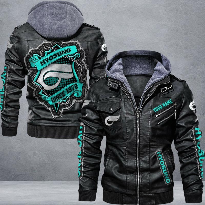 Hyosung Leather Jacket Multicolor