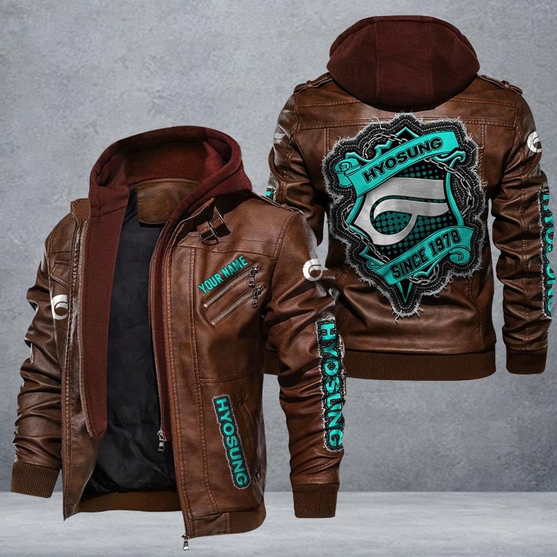 Hyosung Leather Jacket Multicolor