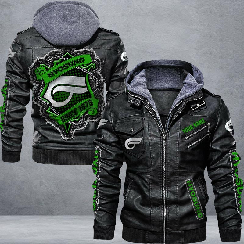 Hyosung Leather Jacket Multicolor