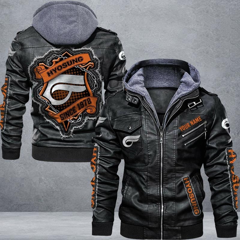 Hyosung Leather Jacket Multicolor