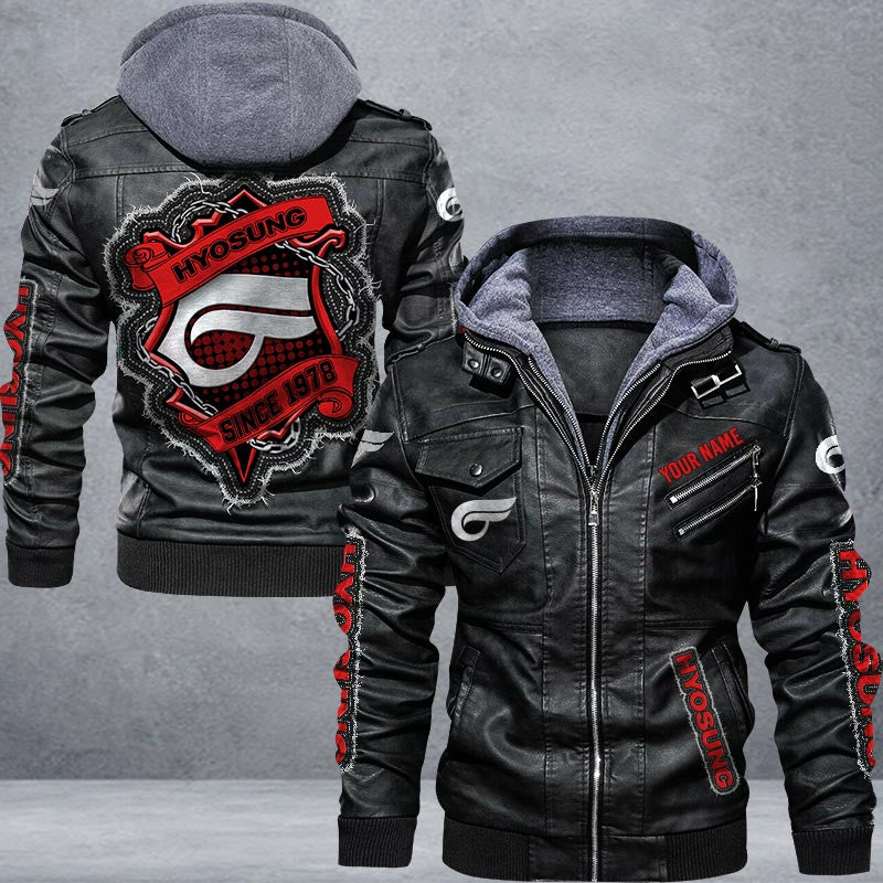 Hyosung Leather Jacket Multicolor