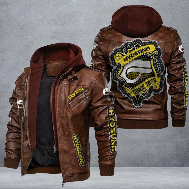 Hyosung Leather Jacket Multicolor