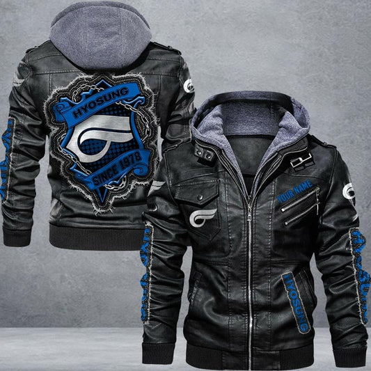 Hyosung Leather Jacket Multicolor