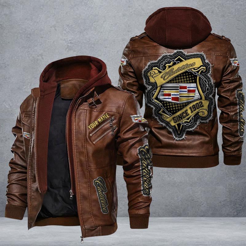 Cadillac Leather Jacket Multicolor