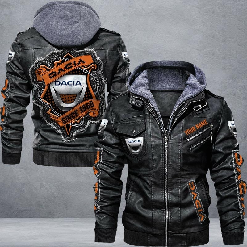 Dacia Leather Jacket Multicolor