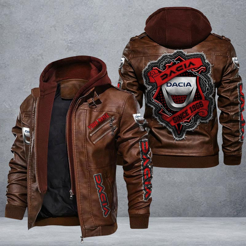 Dacia Leather Jacket Multicolor