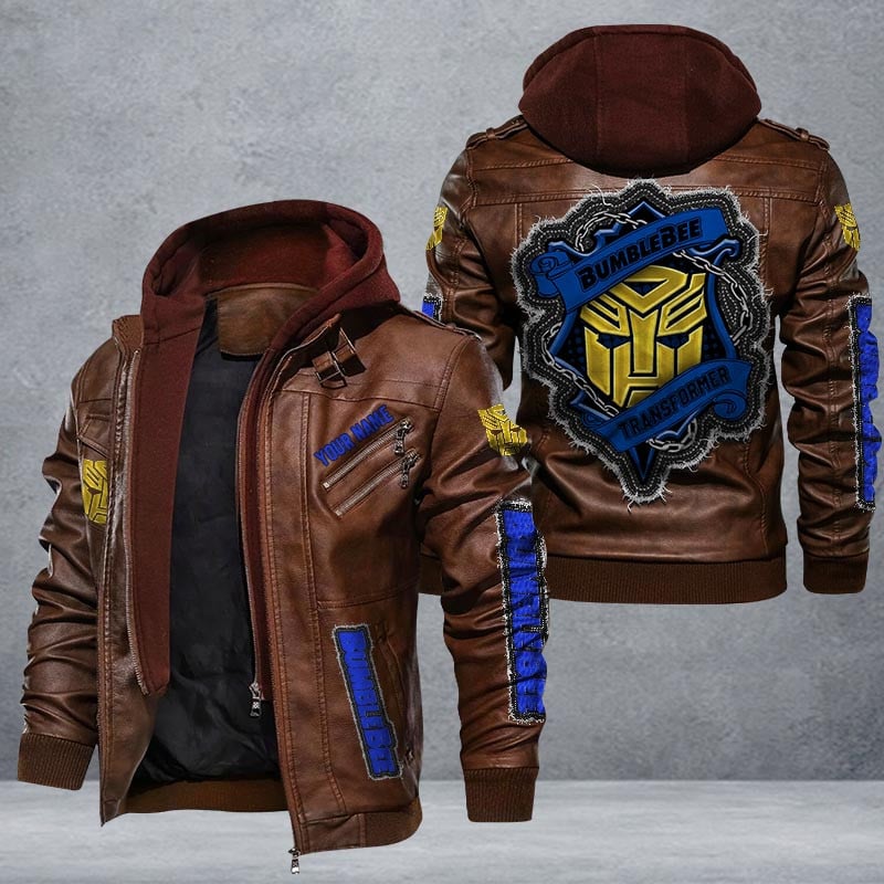 Bumblebee Leather Jacket Multicolor