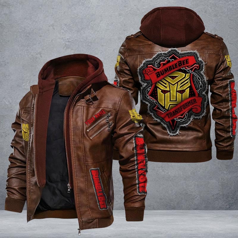 Bumblebee Leather Jacket Multicolor