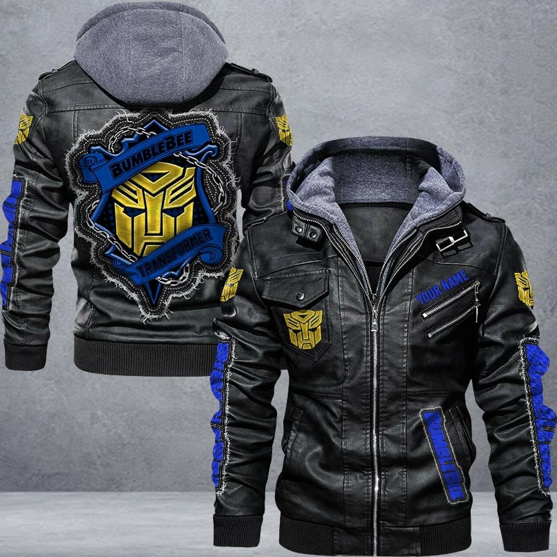 Bumblebee Leather Jacket Multicolor