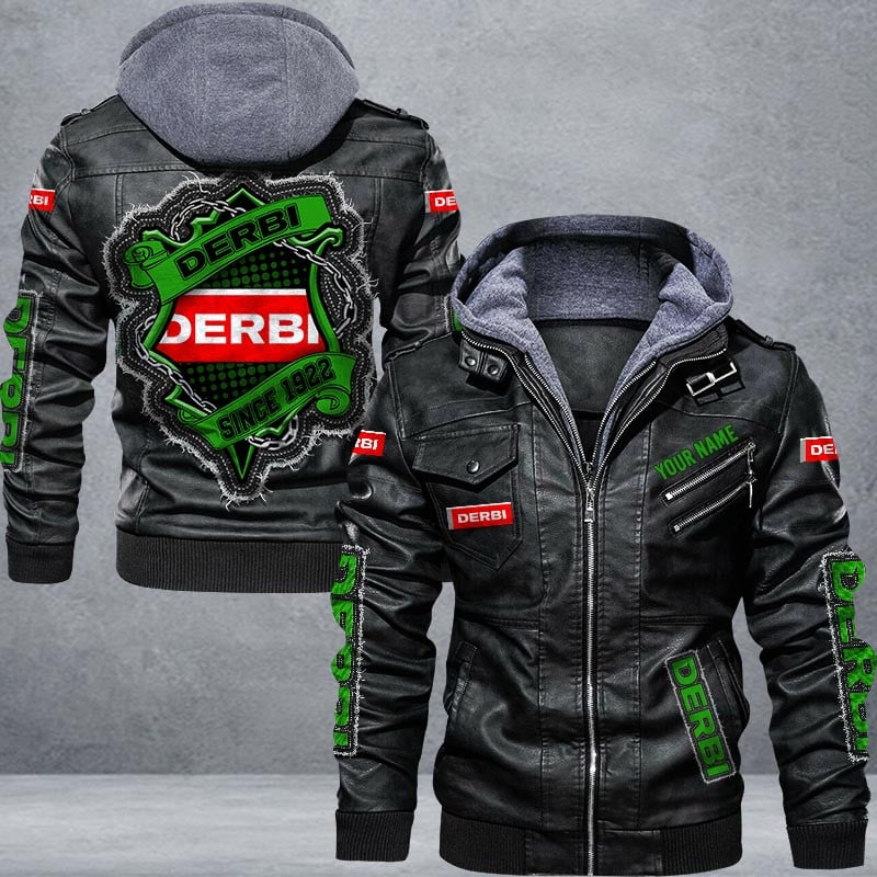 Derbi Leather Jacket Multicolor