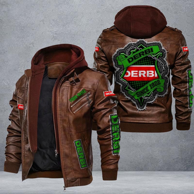 Derbi Leather Jacket Multicolor