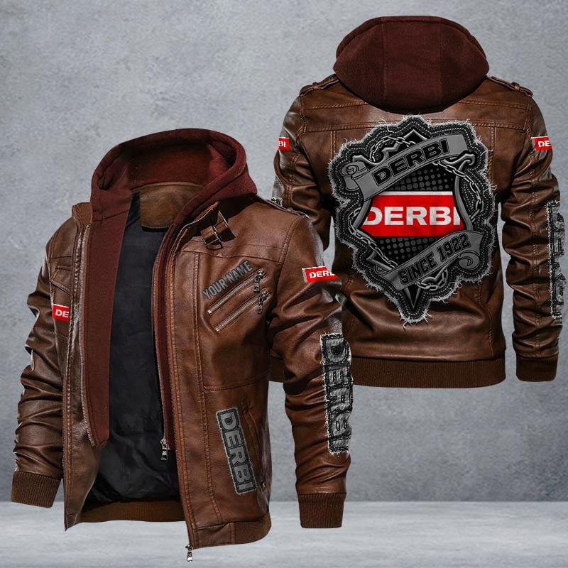 Derbi Leather Jacket Multicolor