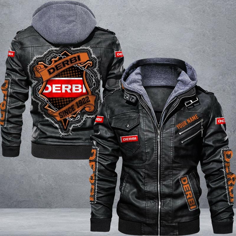 Derbi Leather Jacket Multicolor