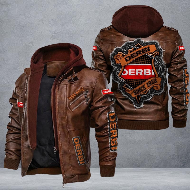 Derbi Leather Jacket Multicolor