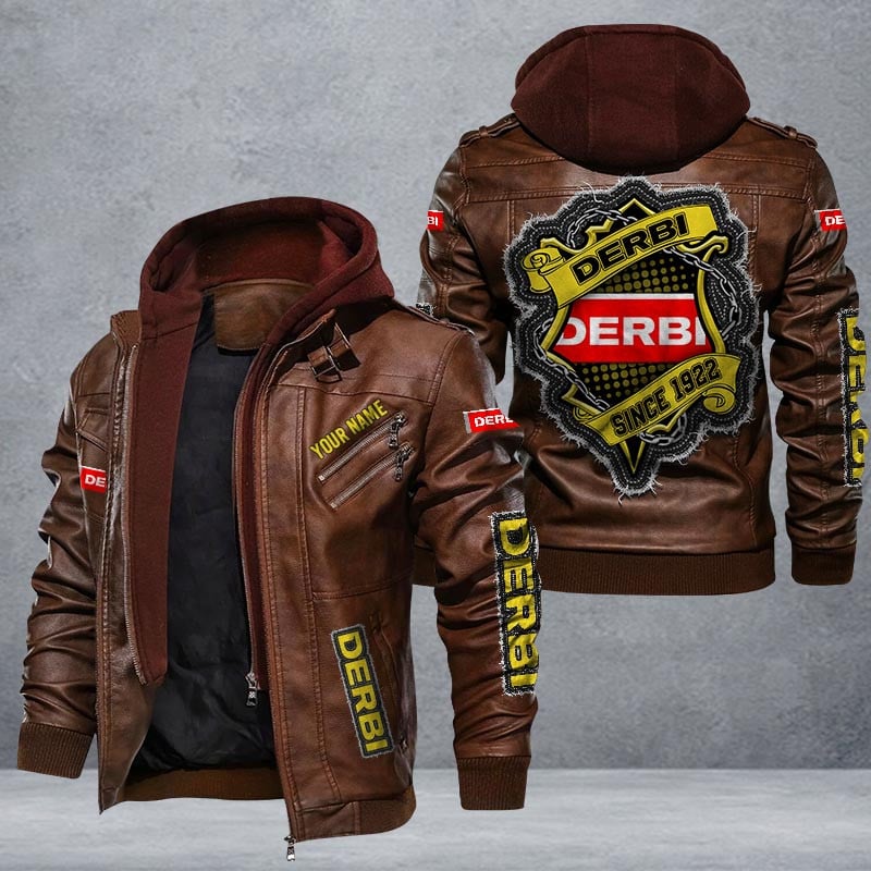 Derbi Leather Jacket Multicolor