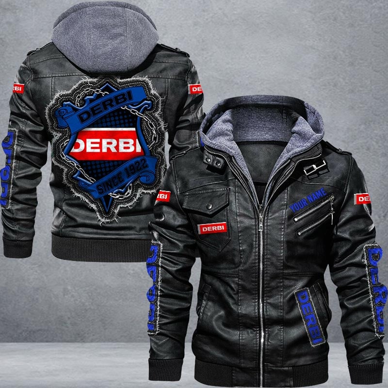 Derbi Leather Jacket Multicolor