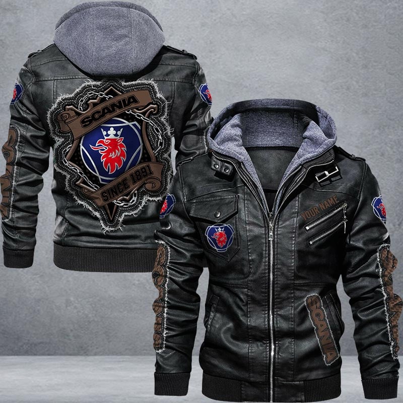 Scania Leather Jacket Multicolor
