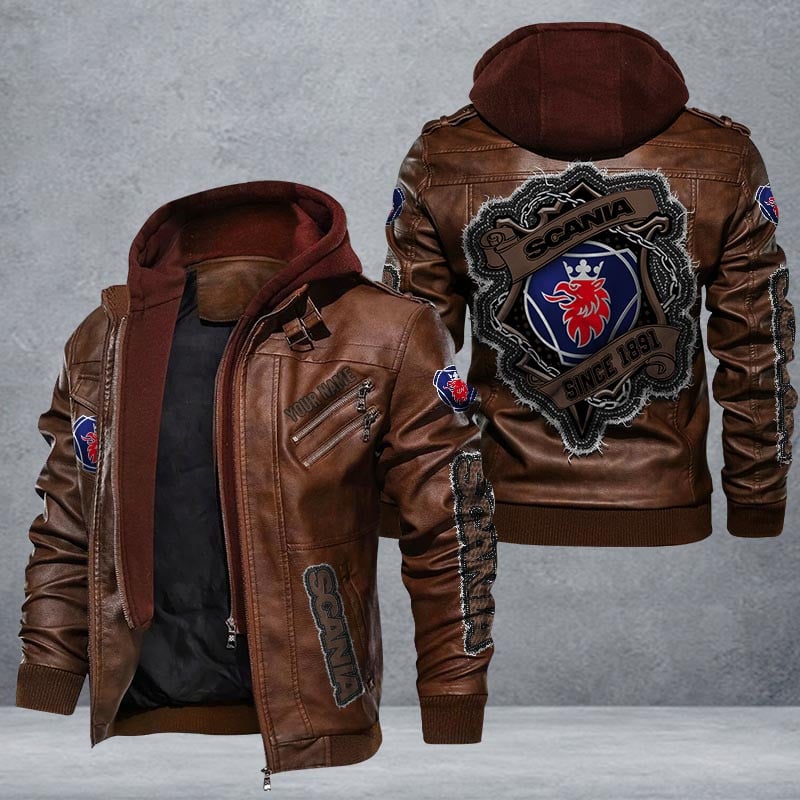 Scania Leather Jacket Multicolor