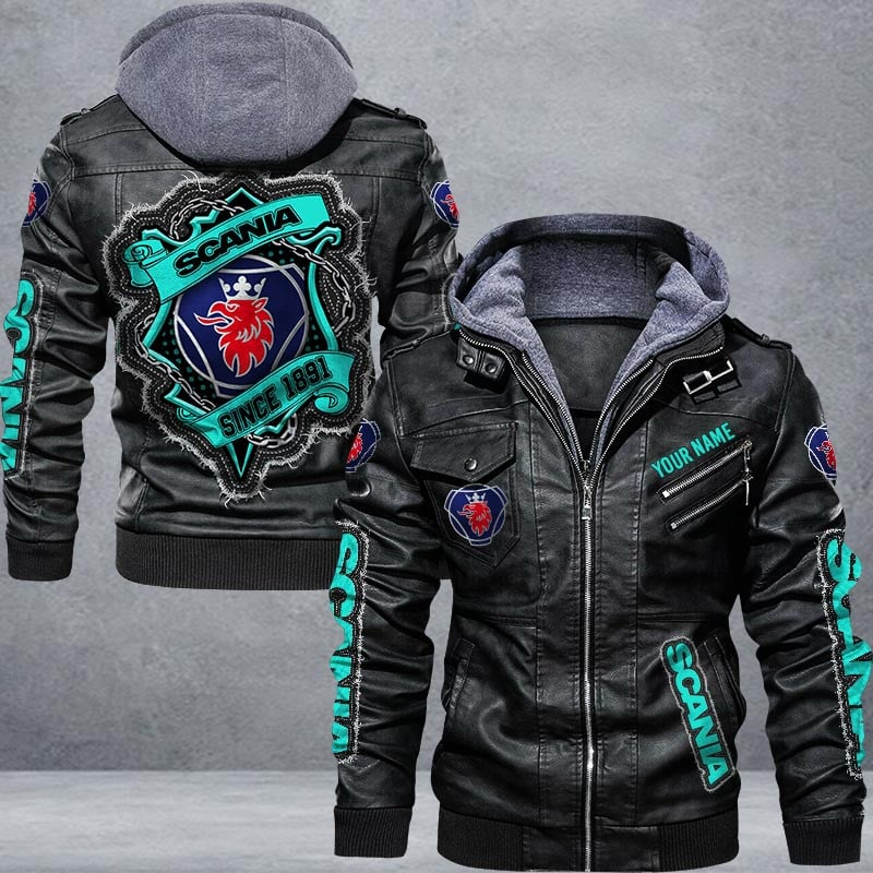 Scania Leather Jacket Multicolor