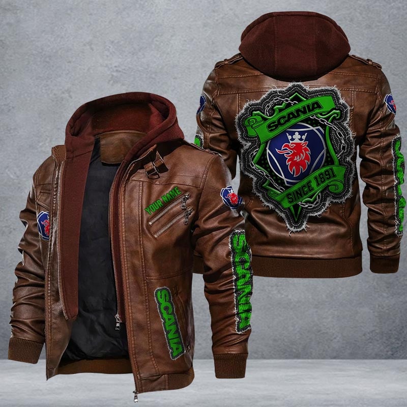 Scania Leather Jacket Multicolor