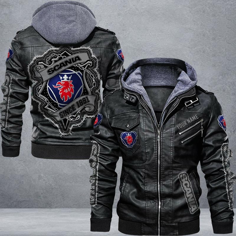 Scania Leather Jacket Multicolor