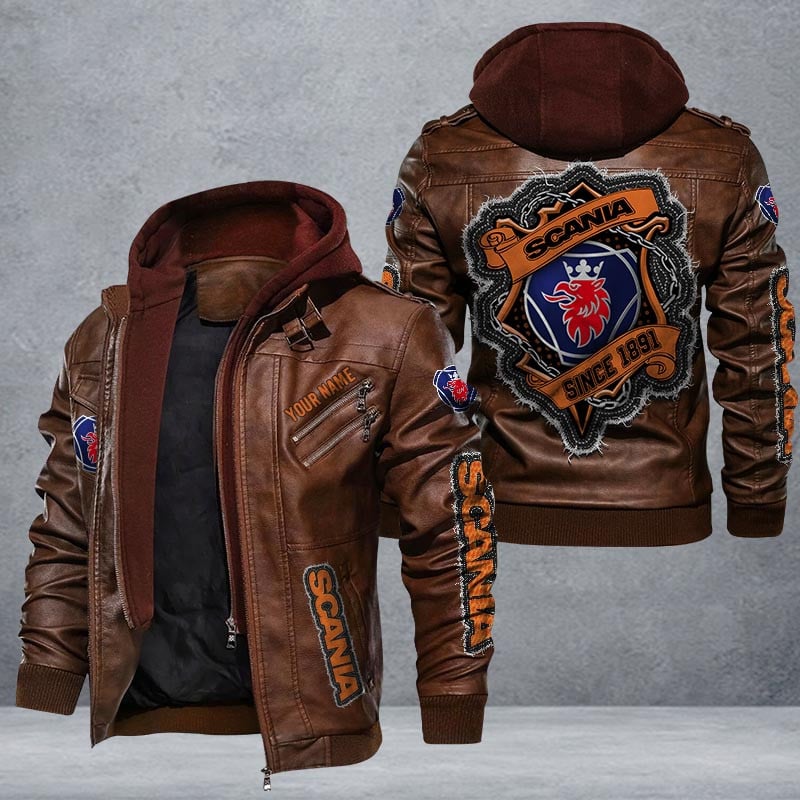 Scania Leather Jacket Multicolor