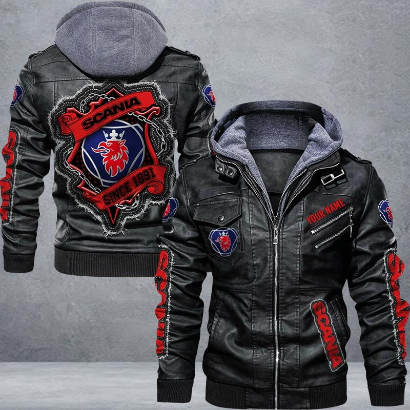 Scania Leather Jacket Multicolor