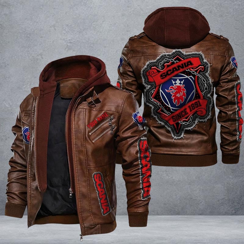 Scania Leather Jacket Multicolor
