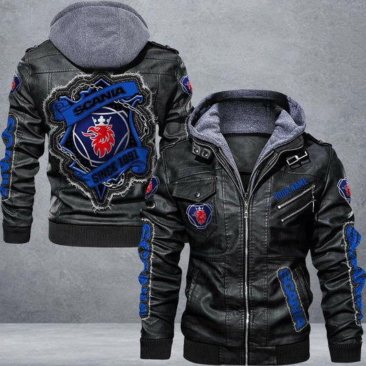 Scania Leather Jacket Multicolor
