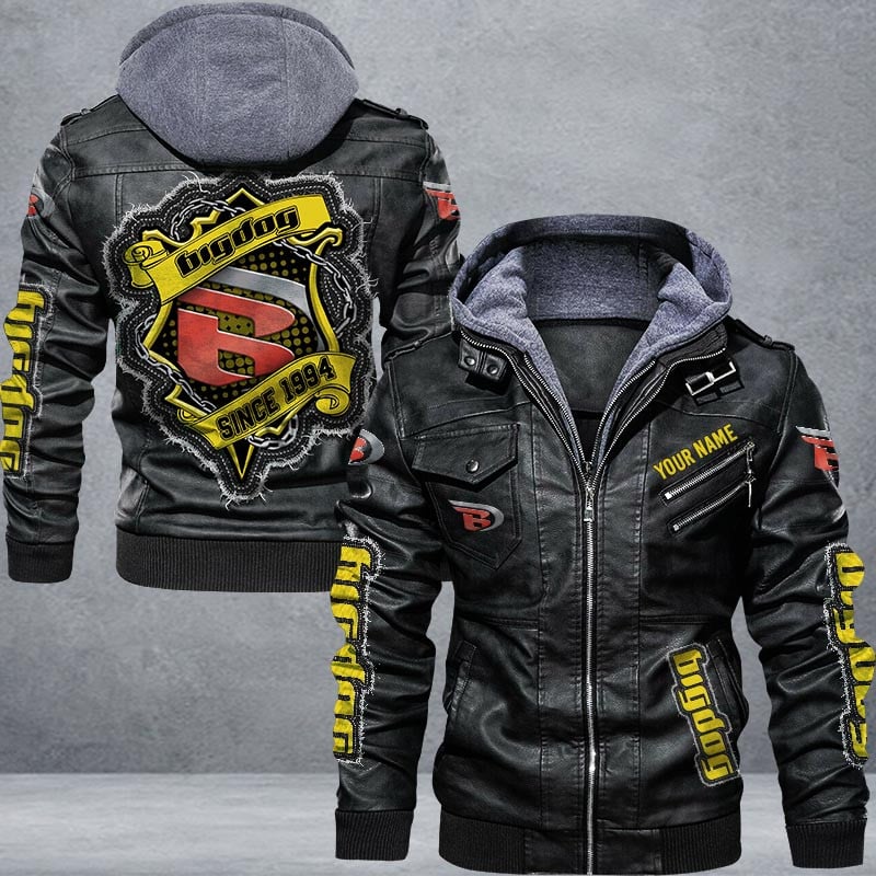 Big Dog Motorcycles Leather Jacket Multicolor