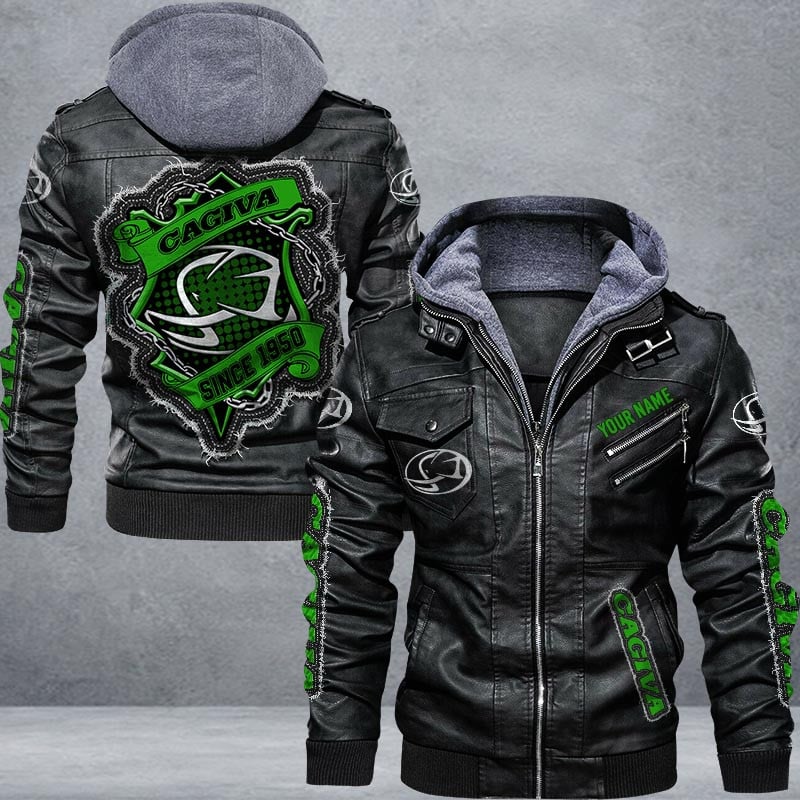 Cagiva Leather Jacket Multicolor