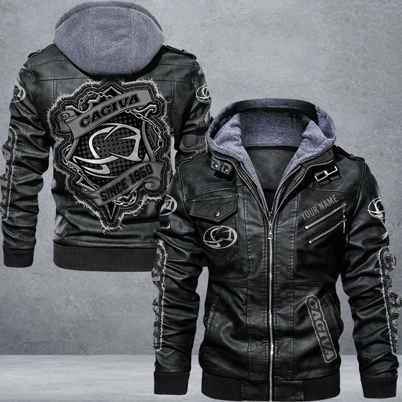 Cagiva Leather Jacket Multicolor