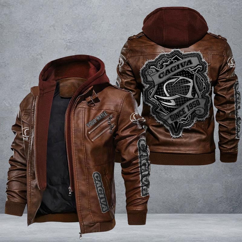 Cagiva Leather Jacket Multicolor