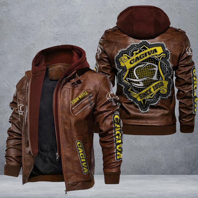 Cagiva Leather Jacket Multicolor