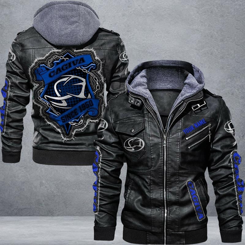 Cagiva Leather Jacket Multicolor