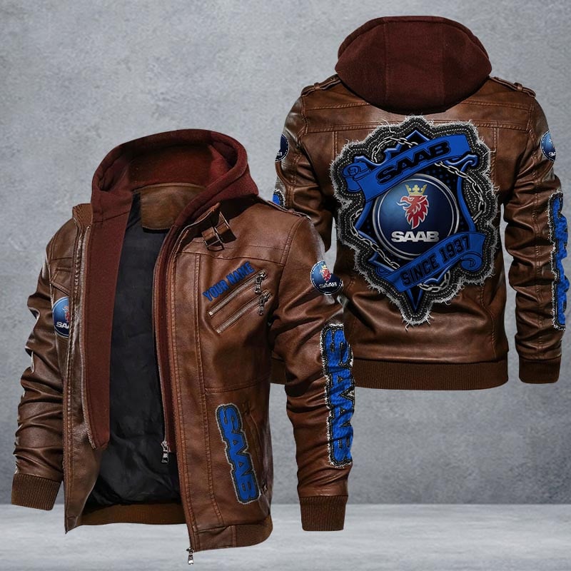 Saab Leather Jacket Multicolor