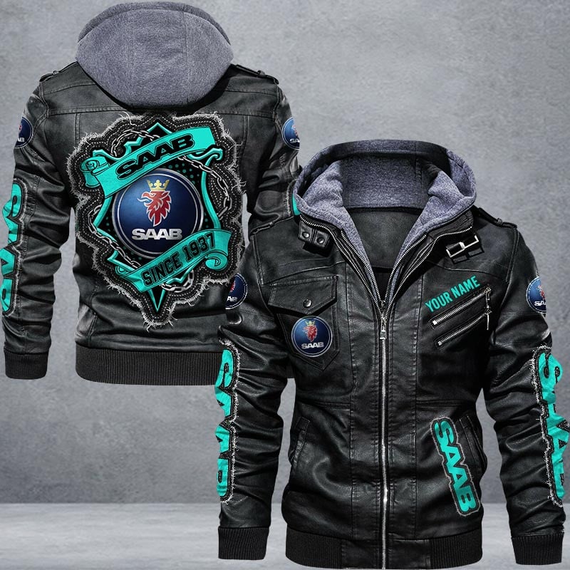 Saab Leather Jacket Multicolor