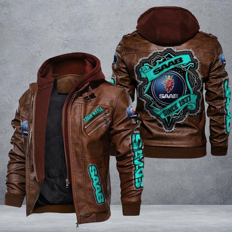 Saab Leather Jacket Multicolor