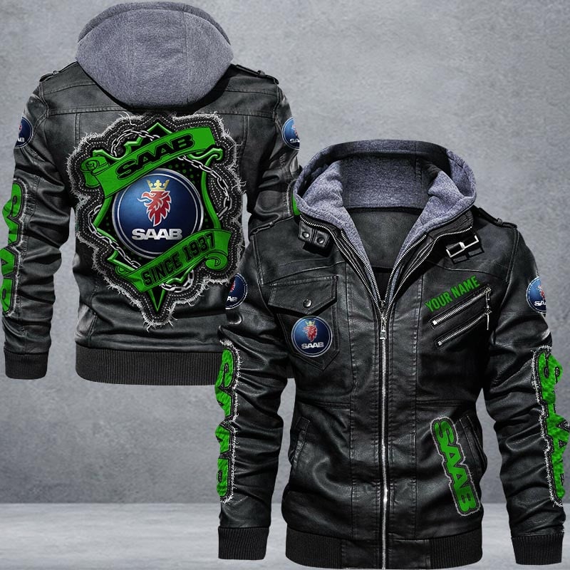 Saab Leather Jacket Multicolor