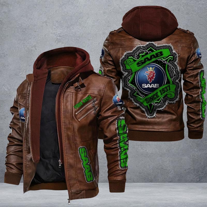 Saab Leather Jacket Multicolor