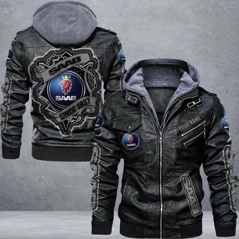 Saab Leather Jacket Multicolor