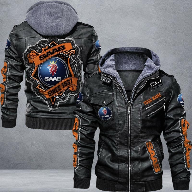 Saab Leather Jacket Multicolor